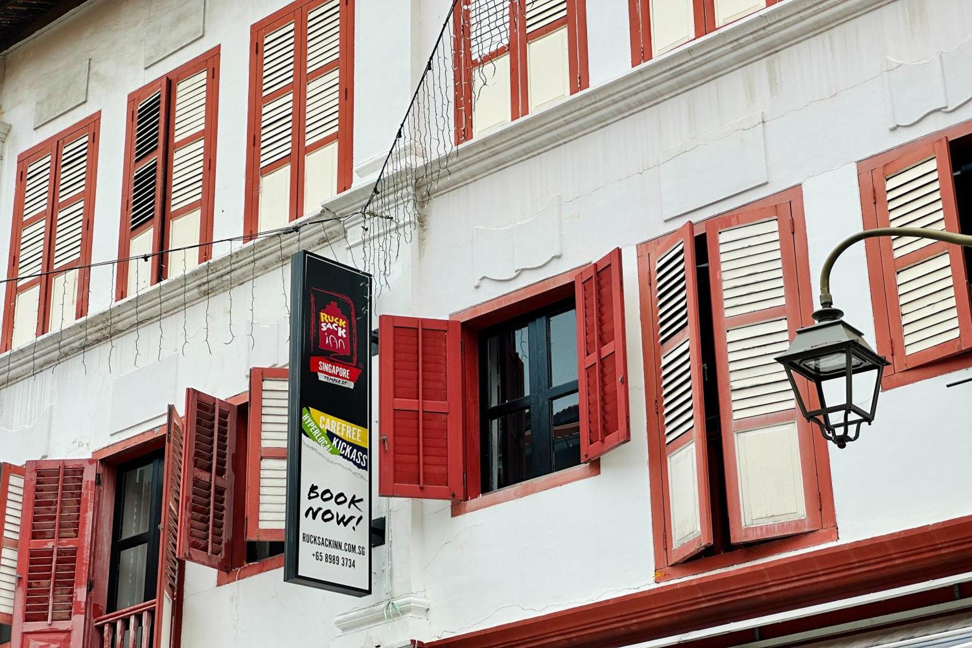 Rucksack Inn @ Temple St Singapur Exterior foto